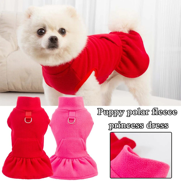 BKMxSolid-Color-High-Collar-Fleece-Pet-Dress-Pullover-For-Small-Dogs-Princess-Dress-Classic-Pockets-Hook.jpg