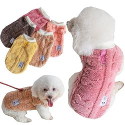 Winter Fleece Dog Jumpsuit: Small-Med Puppy Pajamas for Chihuahua, French Bulldog, Yorkie
