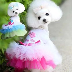 Cute Lace Pet Skirt: Fashionable Dress for Dogs & Cats