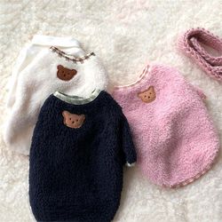 fleece dog sweater: warm autumn/winter pet clothes
