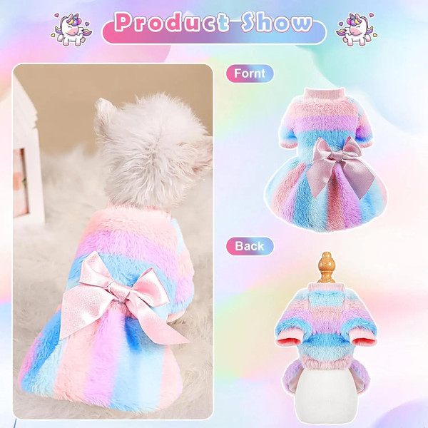 GCYORainbow-Stripe-Plush-Princess-Dog-Dress-for-Small-Dogs-Girl-Winter-Puppy-Cat-Sweater-Clothes-Warm.jpg