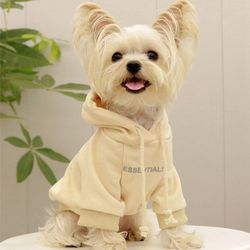 Soft Fleece-Lined Dog Hoodie for Small Dogs: Warm Winter Sweate