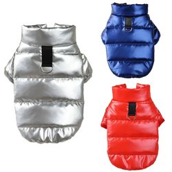 Winter PU Leather Dog Jacket: Waterproof Coat for Small Dog