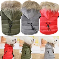 Pet Hoodie Snowsuit: Windproof Padded Coat for Small Dogs