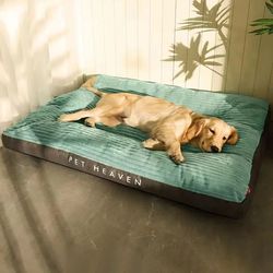 soft thicken corduroy large dog bed | non-slip mat for winter