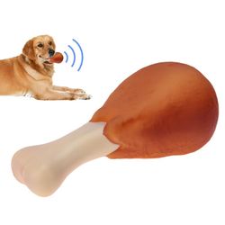rubber chicken leg for dogs & cats | interactive pet supply gift