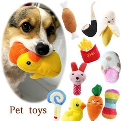 small dog plush toys: puppy training, pet drumstick, party favorites