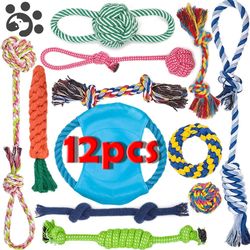 Interactive Dog Rope Toy: Chew & Clean for Large, Small, Medium Pets