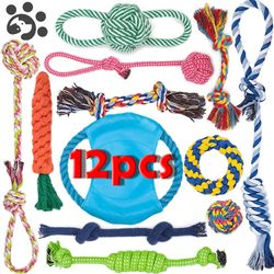 interactive dog rope toy: chew & clean for large, small, medium pets