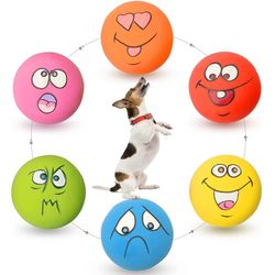 latex dog squeaky toys: rubber soft chew toys for small pets