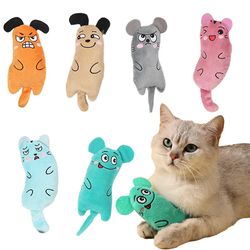 Interactive Catnip Mouse Toy: Fun Plush Toy for Cats, Teeth Grinding & Chew