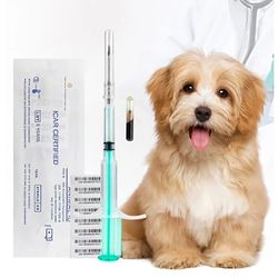 pet microchip syringe for horse, dog, cat & fish