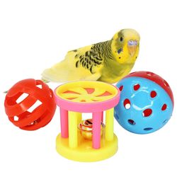 interactive bird toy: bell ball for training & enrichment | perfect gift for parrot enthusiasts