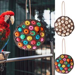 lotus pod bird parrot toy: natural chew & foraging entertainment for parakeet & cockatiel pets