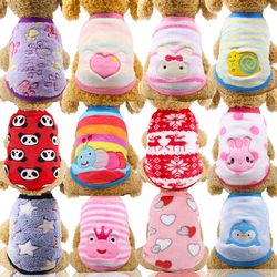 soft fleece pet costumes: cute printed outfits for small cats & dogs