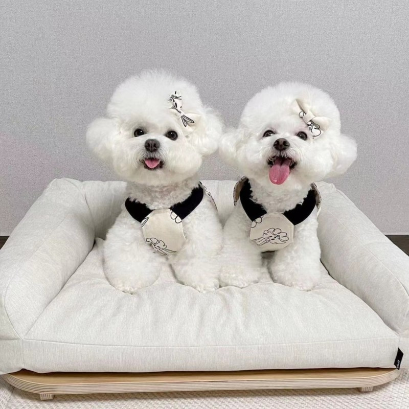 8W70PetDogSuspenderJumpsuitsChristmasRabbitPrintDogSlingDressforBulldogCatOutfitsChris
