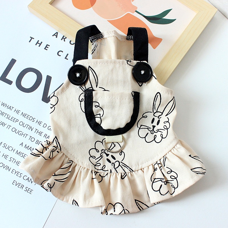 ALydPetDogSuspenderJumpsuitsChristmasRabbitPrintDogSlingDressforBulldogCatOutfitsChris