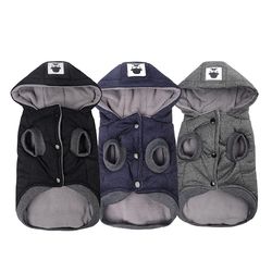 winter pet clothes: hooded jackets for dogs & cats - warm cotton coat for chihuahua, yorkie - sizes s-xxl