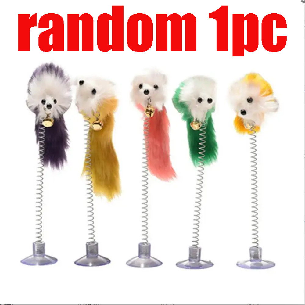 sJVWCartoonPetCatToyStickFeatherRodMouseToyWithMiniBellCatCatcherTeaserInteractivepn