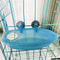 Hanging Bird Water Bath Tub With Mirror Durable Pet Cage Bathing Bowl For Parrots Parakeets 2
