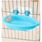 Hanging Bird Water Bath Tub With Mirror Durable Pet Cage Bathing Bowl For Parrots Parakeets 4