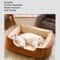 Luxury Cat Bed Plush Pet Products Basket House Beds for Kittens Small Dogs