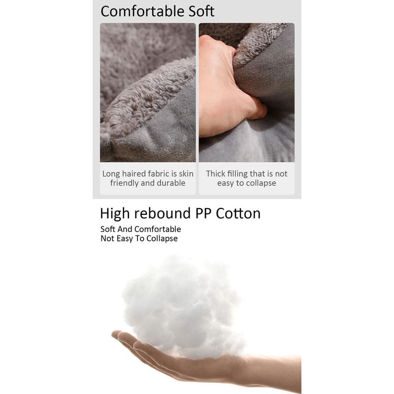 Luxury Cat Bed Plush Pet Products Basket House Beds for Kittens Small Dogs