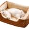 Luxury Cat Bed Plush Pet Products Basket House Beds for Kittens Small Dogs