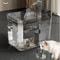 Automatic Cat Drinker Fountain Recirculating Filtering Water Dispenser with Transparent Design An