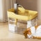 Automatic Cat Drinker Fountain Recirculating Filtering Water Dispenser with Transparent Design An