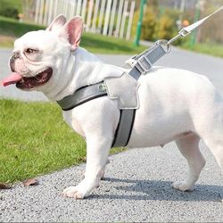 reflective pet dog harness, no-pull vest for small & medium dogs pug, chihuahua, bulldog supplies