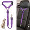 Durable Nylon Lead Leash Dog Harness TwoinOne Adjustable Pet Car Seat Belt for Safe Backseat Tr
