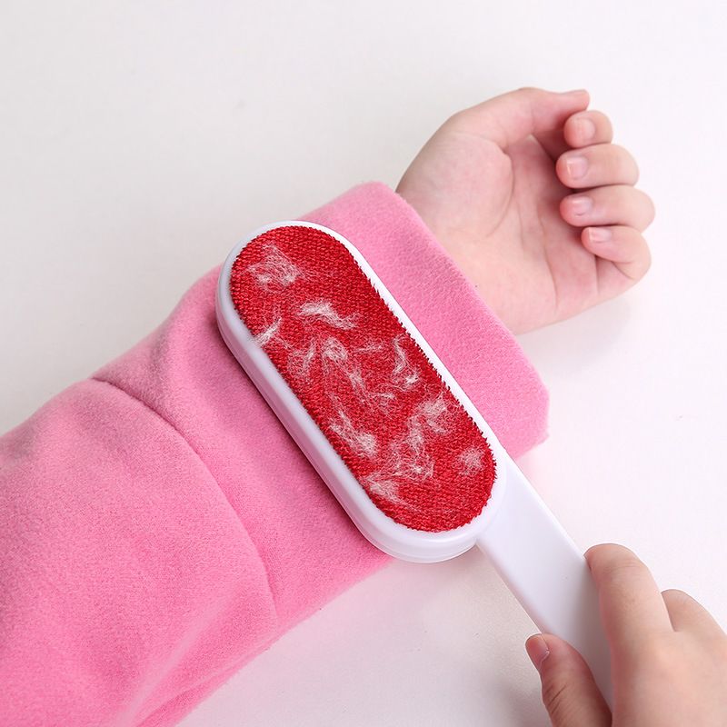 DualSided Dedusting Brush SelfCleaning Pet Hair Roller for Removing Dog Cat Hair from Furniture