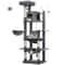 MultiLevel Plush Cat Tree ExtraLarge Cat Tower With Scratching Boards Perches Caves 14