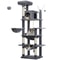 MultiLevel Plush Cat Tree ExtraLarge Cat Tower With Scratching Boards Perches Caves 14