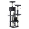 MultiLevel Plush Cat Tree ExtraLarge Cat Tower With Scratching Boards Perches Caves 13