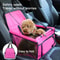 Premium Dog Car Seat Cover Foldable Travel Pet Booster With Safety Belt Breathable Mesh 1