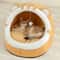 Warm Cat House Dog Bed Super Cat Basket Tent With Cave Cushion For Kittens Small Dogs 0