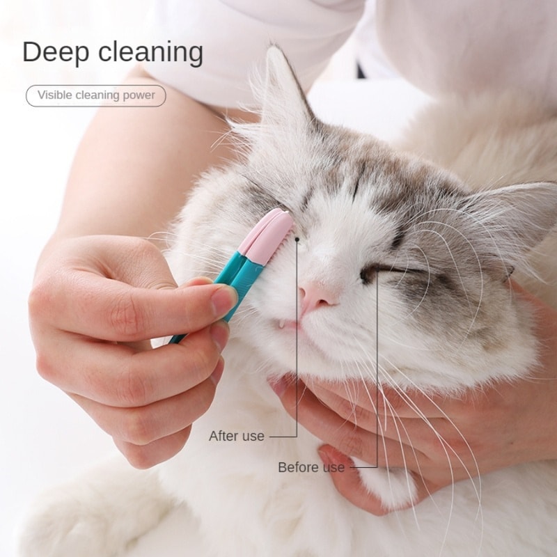 Pet Grooming Comb Tear Stain Remover Eye Cleaning Brush For Small Cats Dogs 1