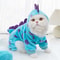 Cozy Dinosaur Hoodie For Pets Thickened Warm Blue Autumn Winter Coat For Small Medium Dogs And Ca 0