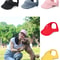 Adjustable Pet Dog Baseball Hat With Ear Holes Cute Travel Sun Cap For Outdoor Sport 3