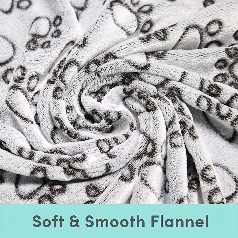 High-Quality Fluffy Pet Blanket Mat, Soft, Warm & Cute Cartoon Pattern