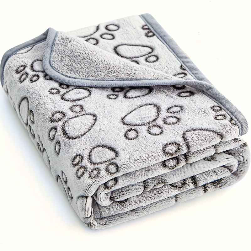 High-Quality Fluffy Pet Blanket Mat, Soft, Warm & Cute Cartoon Pattern