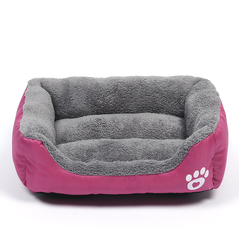 Large Plush Dog Bed AllSeason Washable Square Pet Sofa With Waterproof Mattress For Medium Dogs  Ca 7