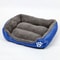 Large Plush Dog Bed AllSeason Washable Square Pet Sofa With Waterproof Mattress For Medium Dogs Ca 10