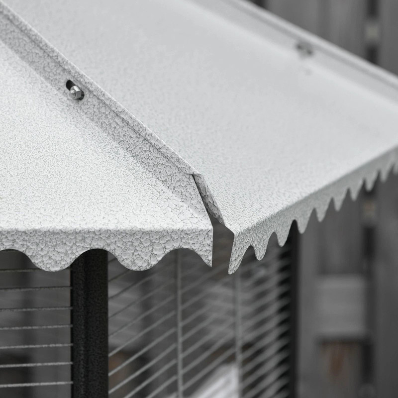 Large Parrot Bird Cage With Stand Wheels Macaw Aviary For Cockatoo Finch Parakeet 2