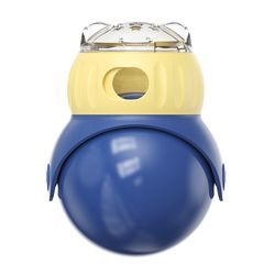 interactive cat toy treat dispenser tumbler, puzzle feeder ball for indoor pets, iq-boosting slow feeder for bored cats