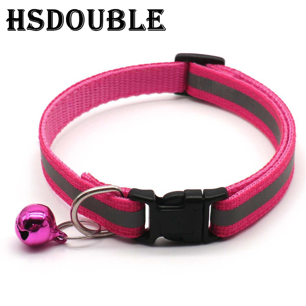Safety Collar With Bell For Cats  Small Dogs Reflective  Adjustable For Nighttime Visibility And Pe