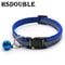 Safety Collar With Bell For Cats Small Dogs Reflective Adjustable For Nighttime Visibility And Pe