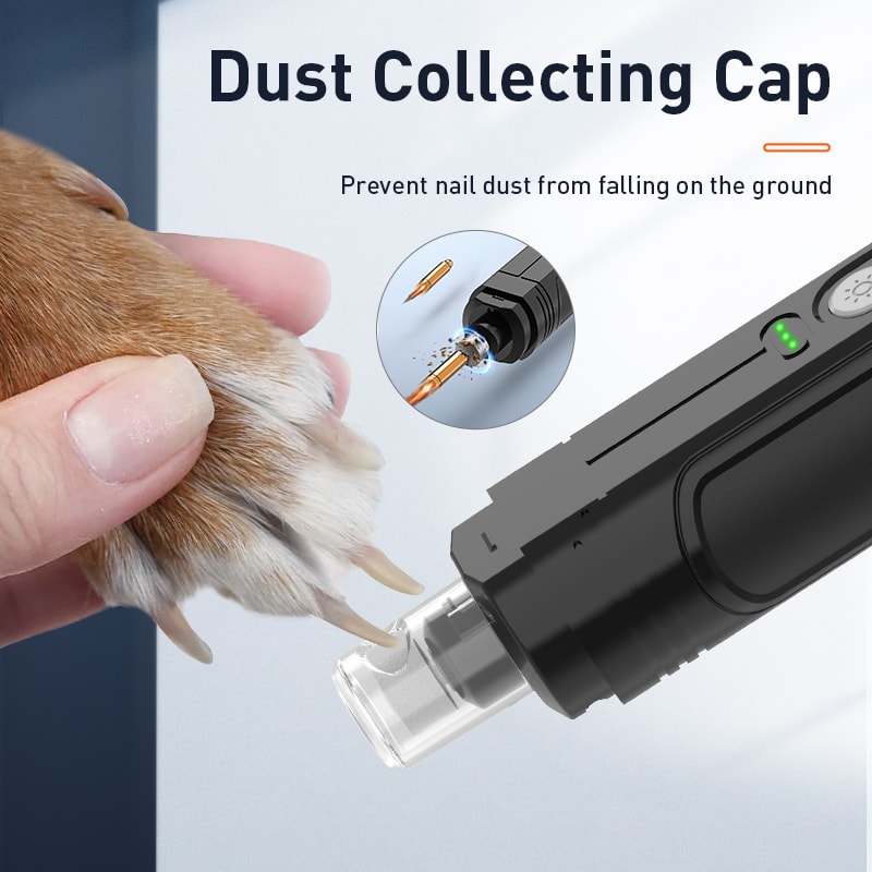 Rechargeable Dog Nail Grinder With LED Light For Dogs Cats 1